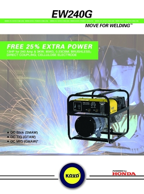 Machine de soudage Kovo avec générateur Ew240G pour le soudage de tuyaux de 90 kg