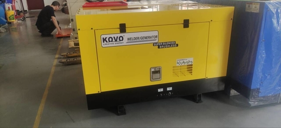 Générateur de soudeur à arc diesel portable de 400 ampères EW320DST avec courant nominal de 280 CC/CV
