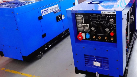 Le générateur de soudeur à diesel portable KOVO EW500DST 5000W fréquence 50/60HZ sans broche